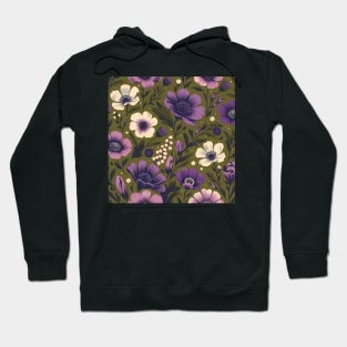 Purple Flowers Hoodie